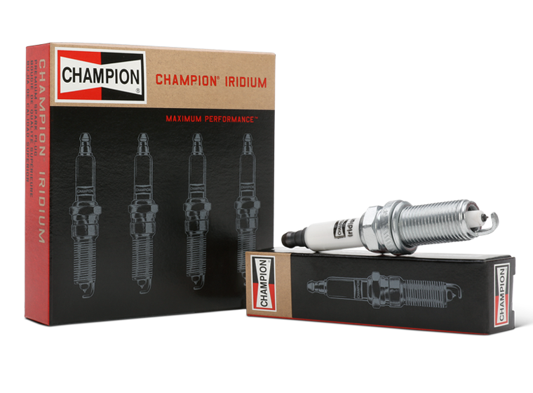 Vista-del paquete de-bujía-Iridium-de Champion